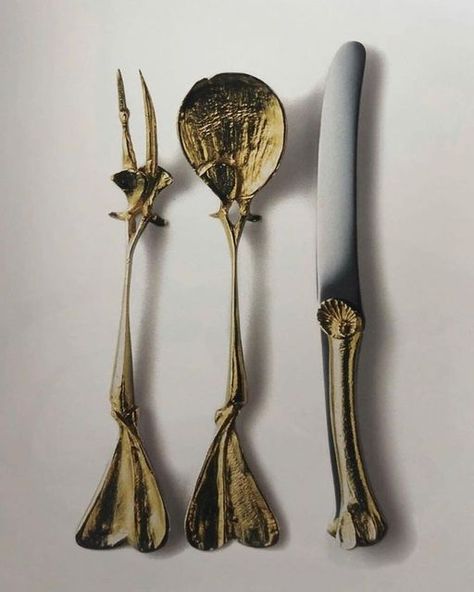 Claude Lalanne, Vintage Cutlery, Sophie Buhai, Vintage Silverware, Architectural Digest, Vintage Photographs, Dali, Silver Wedding, Festive Season