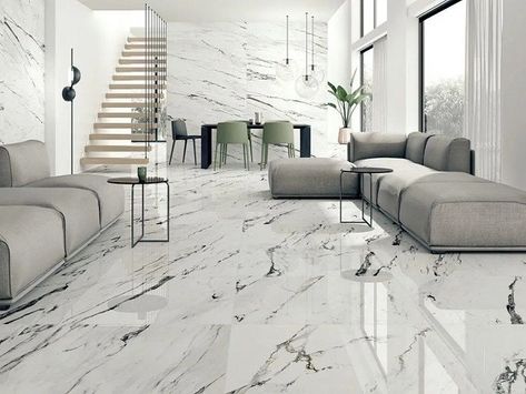 18 Best Tiles Designs For Hall With Pictures In 2020 Tiles Design For Hall, Room Tiles Design, Marble Living Room, Marble Flooring Design, Tile Floor Living Room, White Marble Floor, Marble Floors, Living Room Tiles, Interior Design Per La Casa