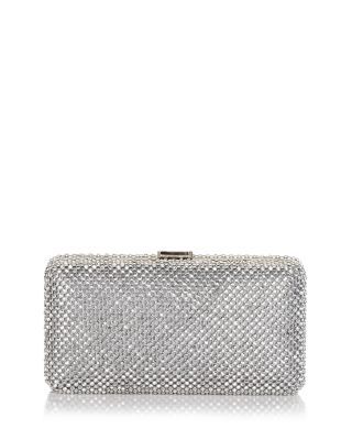 Sondra Roberts Rhinestone Box Clutch | Bloomingdale's Dinner Fits, Silver Clutch, Rhinestone Clutch, Box Clutch, Handbag Heaven, Alessandra Ambrosio, Cute Patterns Wallpaper, Silver Rhinestone, Hair Ornaments