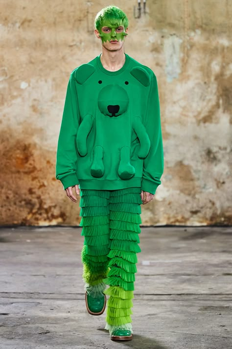 Metaverse Fashion, Kitsch Fashion, Outrageous Fashion, Menswear Details, Runway Magazine, Walter Van Beirendonck, Menswear Runway, Fashion For Work, Crazy Outfits