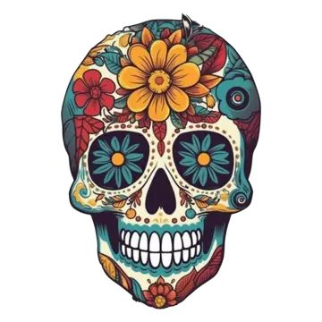 mexican day of the dead,skull,day of the dead,mexico,festival,cartoon,flower,mask,bone,skeleton,image,female,undead,tattoo,green,colored flowers,pattern,tradition,the flowers,makeup,color,flat flower,flower decoration,little daisy,prayer flags Day Of The Dead Flowers Drawings, Day Of The Dead Skull Art, Day Of The Dead Skull Design, Female Undead, Undead Tattoo, Day Of The Dead Masks, Day Of Dead Skull, Mexico Project, Mexico Festival