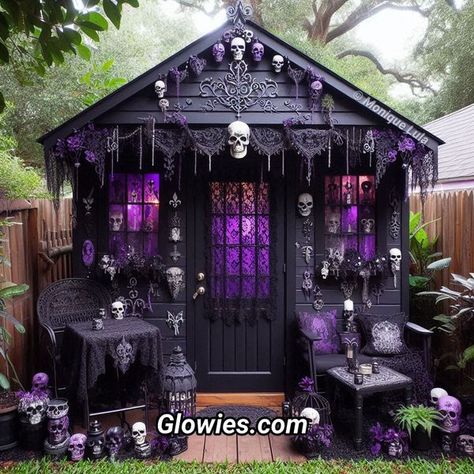 Mini Houses, Gothic Decor, Gothic House, Mini House, Future House, House Ideas, Shed, Decor Ideas, Dream House