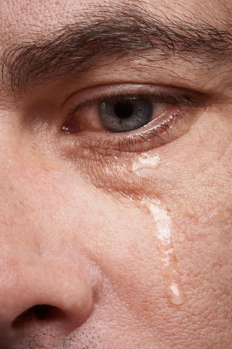 Crying man. With tears in eye closeup , #SPONSORED, #man, #Crying, #tears, #closeup, #eye #ad Eye Closeup, Eye Study, Crying Eyes, Tears In Eyes, Realistic Eye, Human Reference, Male Eyes, Eye Photography, Aesthetic Eyes