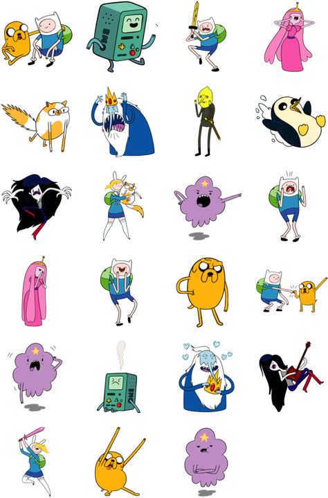 Adventure Time Stickers Printable, Adventure Time Characters All, Cartoon Network Characters Drawings, Gunter Adventure Time, Adventure Time Stickers, Stickers Drawing, Olaf Halloween Costume, Adventure Time Tattoo, Time Stickers