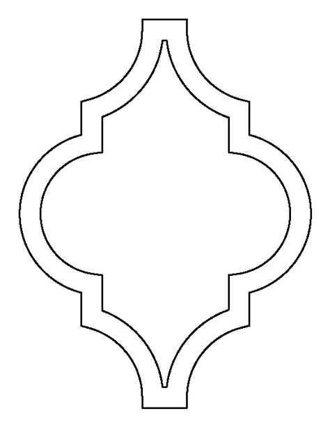 Moroccan pattern. Use the printable outline for crafts, creating stencils, scrapbooking, and more. Free PDF template to download and print at http://patternuniverse.com/download/moroccan-pattern/ Printable Outline, Wall Stencil Patterns, Moroccan Stencil, Ornamental Design, Islamic Art Canvas, Desain Quilling, Ramadan Crafts, Caligraphy Art, Moroccan Pattern