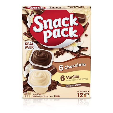 Vanilla Pudding Cups, Snack Pack Pudding, Pudding Flavors, Super Snacks, Snack Pack, Pudding Cups, Snack Packs, Vanilla Pudding, Vanilla Flavoring