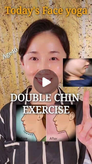 Face Lift Exercises, Lymph Drainage Massage, Double Chin Exercises, Face Yoga Method, Chin Exercises, Face Yoga Exercises, Neck Exercises, Face Exercises, Yoga Facial