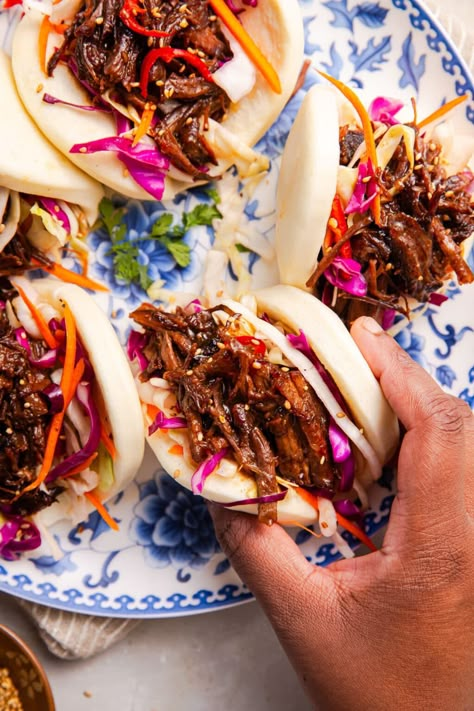 Sticky Beef, Soy Sauce Rice, Bao Buns, Organic Snacks, Short Rib, Braised Short Ribs, Braised Beef, Bun Recipe, Steamed Buns