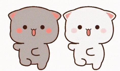 Peach And Goma Dancing Gif GIF - Peach And Goma Dancing Gif - Discover & Share GIFs Kawaii, Tumblr, Bubu Dudu Dance, Goma And Peach Gif, Peach And Goma Cat Gif, Cute Dancing Cartoon, Sanrio Gif, Cutie Cat-chan, Peach And Goma