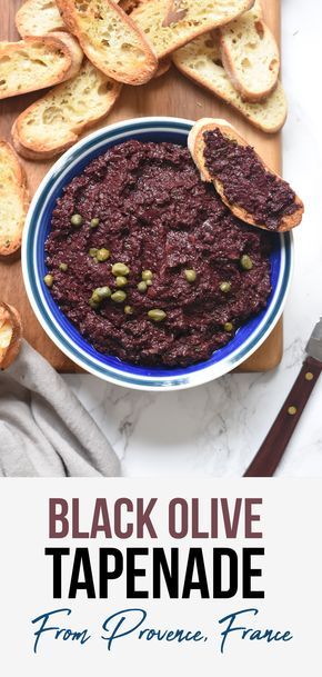 Black Olive Tapenade Recipe, Black Olives Recipes, Black Olive Tapenade, Olive Tapenade Recipe, Olive Snack, Tapenade Recipe, Olive Spread, Olive Dishes, Olive Recipes