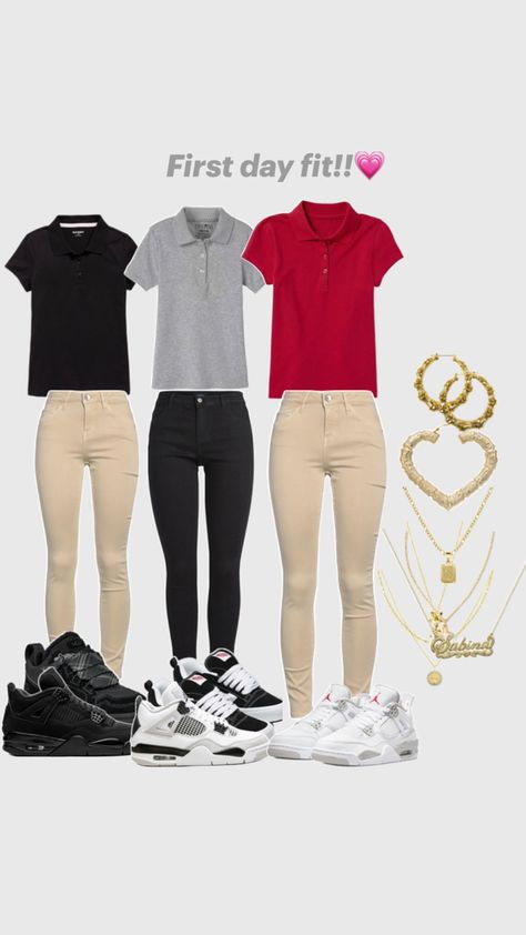 Outfits To Wear To School, Cute Highschool Outfits, Simple Outfits For School, School Uniform Outfits, Outfit Inspo Casual, Shoes Outfit Fashion, Cute Couple Outfits, First Day Of School Outfit, Trendy Outfits For Teens