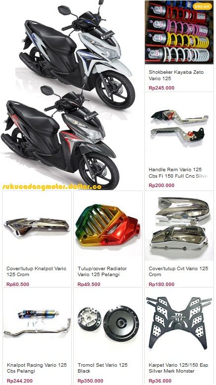 Aksesoris Honda Vario 125 PGM-Fi Vario 125 Old, Motor Custom, Honda Vario, Vario 150, X Car, Sepeda Motor, Golf Bags, Bike, Cars