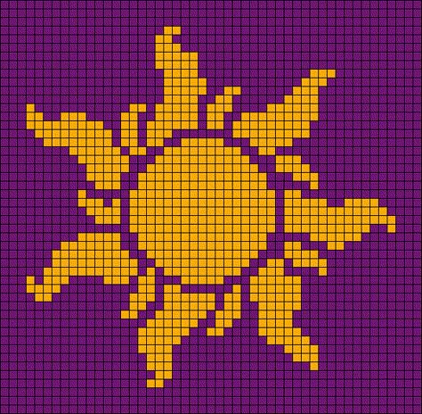 Embroidery Designs Cross Stitch, How To Crochet Using A Graph, Free Crochet Pixel Patterns, Pixel Crochet Tapestry, Simple Crochet Graph Patterns, Floral Pixel Pattern, Crochet Tapestry Grid Easy, Tapestry Crochet Beginner Free Pattern, Sun Grid Pattern