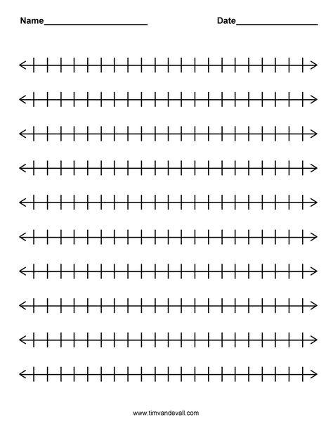 printable blank number line Number Line Worksheet, Open Number Line, Math Template, Printable Number Line, Line Template, Line Math, Free Printable Numbers, Number Lines, Eureka Math