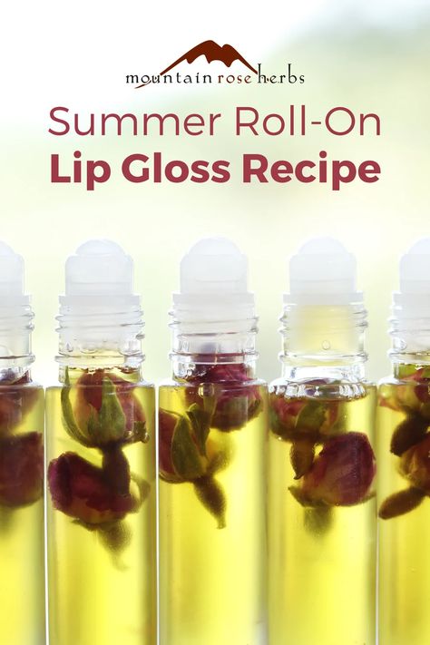 DIY Roll-On Lip Gloss for Summer Living Holistically, Lip Ideas, Lip Gloss Oil, Light Bulb Moment, Lip Gloss Recipe, Scent Blends, Skin Bar, Floral Essential Oils, Homemade Makeup