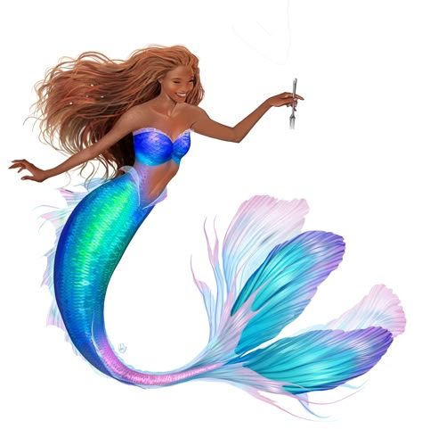 Ariel Tail, Mermaid Tail Tattoo, Halle Bailey Little Mermaid, Cave Of Wonders, Little Mermaid Live Action, Little Mermaid 2023, Mermaid Sculpture, H2o Mermaids, Disney Mulan