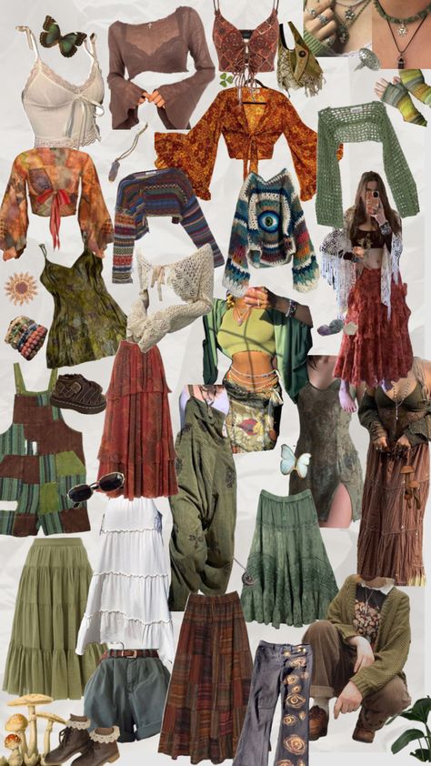 Modest Boho Outfits, Bisexual Outfits, Hippie Fits, Looks Hippie, Spiritual Fashion, Boho Fits, Mac Demarco, Look Boho Chic, Moda Hippie