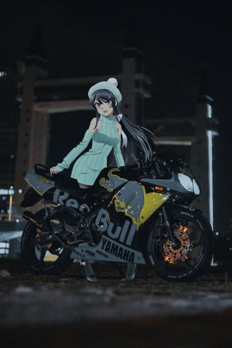 Tokyo Motorcycle Aesthetic, Anime Motorcycle Wallpaper, Anime Motorcycle Aesthetic, Anime Bike, Moto Wallpapers, Anime Motorcycle, Samurai Wallpaper, Motorcycle Drawing