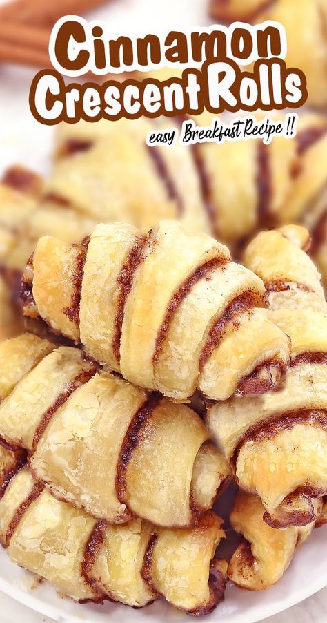 Mini Cinnamon Rolls With Crescent Rolls, Cinnamon Cresent Rolls Pillsbury, Cinnamon Crescent Roll Recipes, Mini Cinnamon Crescent Rolls, Crescent Roll Mini Cinnamon Rolls, Cinnamon Crescent Rolls Easy, Cresent Cinnamon Rolls Recipes, Easy Breakfast Ideas With Crescent Rolls, Cinnamon Rolls Using Crescent Rolls