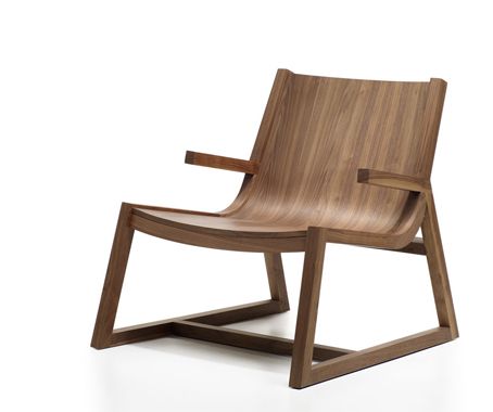 Richard Simpson’s timber creation for Treólogy has impressed the judges at New Zealand’s Best Design Awards Rocking Armchair, Walnut Armchair, Artisan Furniture, Timber Furniture, Sitting Position, Side Table Design, Wood Arm Chair, Furniture Maker, Take A Seat