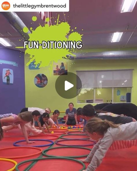 RecGymPros on Instagram: "“Fun-ditioning” is the perfect way to describe this super fun activity from @thelittlegymbrentwood !  #recgympros #gymnastics #gymnasticscoach #recgymnastics #kindergym #warmupgame #cooldowngame #conditioninggames" Preschool Gymnastics Circuits, Preschool Gymnastics Games, Toddler Gymnastics Activities, Gymnastics Crafts, Gymnastics Games, Gymnastics Conditioning, Toddler Gymnastics, Gymnastics Camp, Preschool Gymnastics