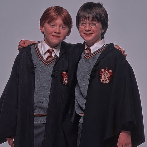 Ron And Harry, Potter Head, Ronald Weasley, Harry Potter Ron, Images Harry Potter, Rupert Grint, Newt Scamander, Golden Trio, Harry Potter Actors