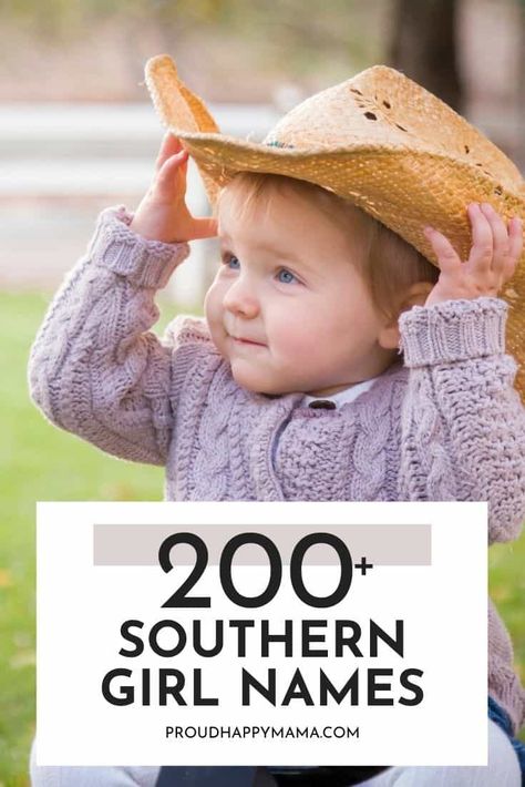 Looking for the best southern girl names you’ll adore for your sweet southern belle? Then this southern baby girl names list is for you! Here you will find unique southern girl names, old southern girl names, country southern girl names, classic southern girl names, modern southern girl names, and more! #babynames #southerngirlnames #babygirl #girlnames Double Girl Names, Country Baby Girl Names, Latin Girl Names, Southern Baby Girl Names, Traditional Girl Names, Girl Names List, Southern Girl Names, English Baby Girl Names, Country Boy Names