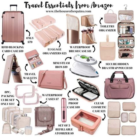 Trip Essentials Packing Lists, Luggage Essentials, Road Trip Bag, Travel Packing Checklist, Packing Essentials List, Travel Bag Essentials, Amazon Travel, Travel Necessities, Travel Essentials List