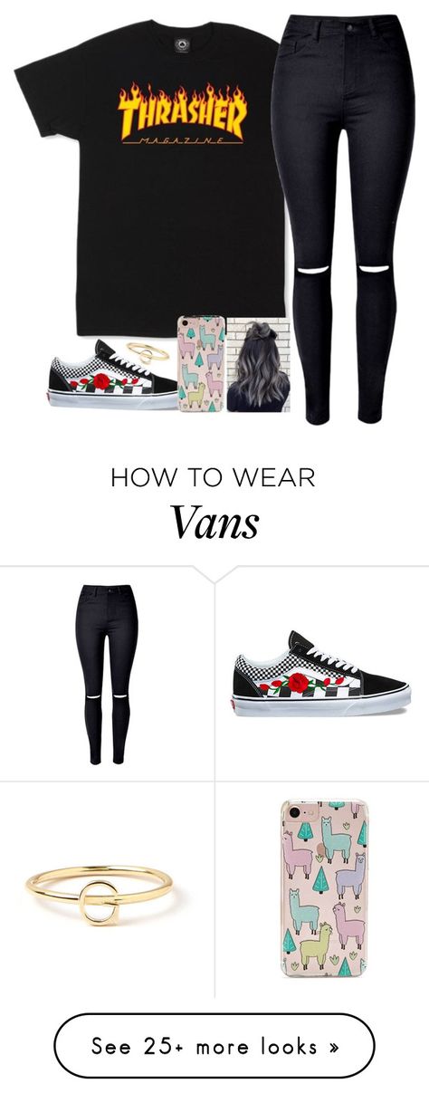 "Untitled #2264" by tokyoghoul1 on Polyvore featuring WithChic, Vans, Forever 21 and Maya Brenner Designs Spring Outfits For Teen Girls, How To Wear Vans, Teen Fashion Trends, Fashion Sites, Womens Fashion Trends, Outfits Casuales, Types Of Fashion Styles, School Outfits