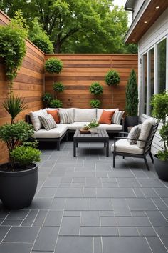 Small patio flooring ideas to brighten and enlarge your outdoor space! Discover 20 creative ways to transform your tiny patio into a tranquil retreat with stylish flooring options, from brick pavers to wooden decks. Get inspired to create your own mini oasis! Click to explore Small Garden Decking Ideas Patio, Outdoor Patio Pavers Ideas, Patios Made With Pavers, Stone Patios For Small Spaces, Patio Stone Design Ideas, Small Paver Patio Ideas Layout, Paver Backyard Ideas, Private Patio Ideas, Mini Patio Ideas