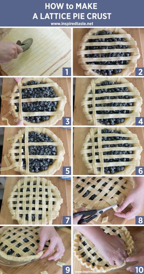 Everything you need to know about Pie Crust - Your Cup of Cake Pie Crust Dessert, Pie Crust Art, Lattice Pie Crust, Lattice Crust, Lattice Pie, Pie Crust Designs, Pie Decoration, Pies Art, How To Make Pie