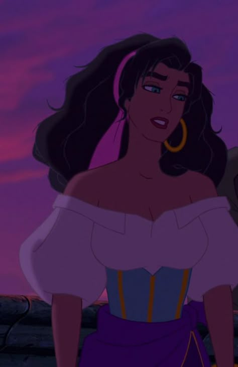 Esmeralda Disney, Disney Icons, Disney Artwork, Modern Disney, Old Disney, Disney Aesthetic, Black Cartoon, Disney Films, Disney Ladies