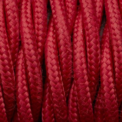 Lighting Cable, Twisted Fabric, Halloween Trends, Industrial Style Lighting, Suspended Lighting, Cable Lighting, Trend Analysis, Red Rope, Christmas Interiors