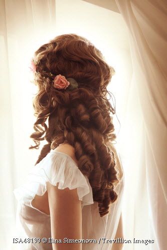 Trevillion Images - brunette-woman-standing-by-window Regency Photoshoot, 1800s Hairstyles, Trevillion Images, Victorian Hairstyles, Romantic Hairstyles, Brunette Woman, Hair Reference, Beautiful Long Hair, Woman Standing