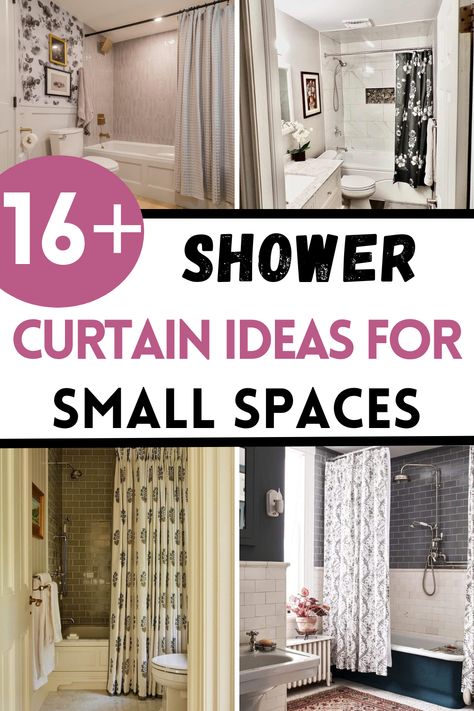 Find the best shower curtain ideas for small bathrooms that maximize space and style! From clear to patterned curtains, these shower curtain ideas add personality while keeping a small bathroom feeling open and airy. Shower Curtain Ideas Creative, Dark Shower Curtain, Best Shower Curtain, Shower Curtain With Valance, Shower Curtain Ideas, Elegant Shower Curtains, Diy Shower Curtain, Stylish Shower Curtain, Extra Long Shower Curtain