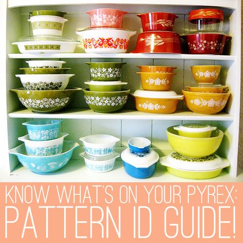 Oh So Lovely Vintage: Pyrex Pattern Identification Guide! (Part 2) Pyrex Patterns, Pyrex Collection, Pyrex Bowls, Love Vintage, Vintage Life, Thrift Store Finds, Vintage Dishes, Vintage Pyrex, Pyrex Vintage