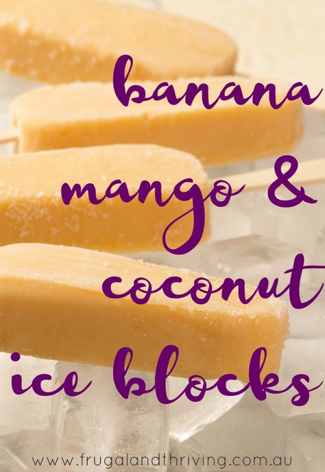 Popsicle Recipe For Kids, Summer Juice, Sugar Free Baking, Clean Snacks, Ice Block, Coconut Ice, Cold Treats, Ice Blocks, Kids Blocks