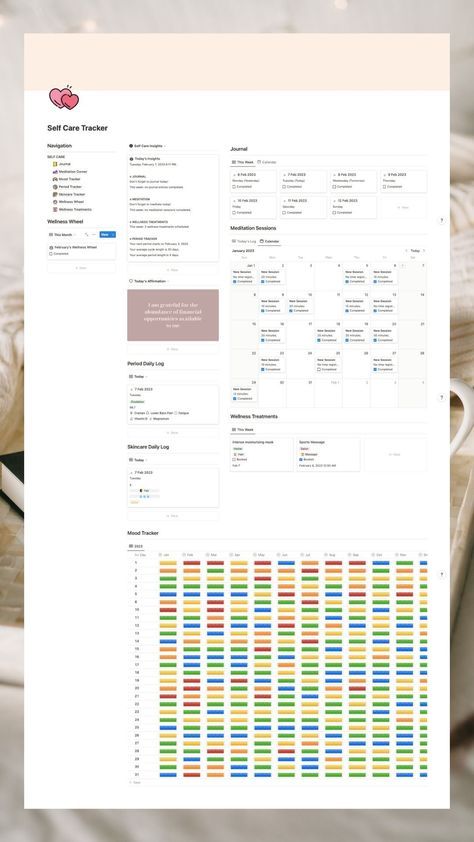 Self-Care Tracker Notion Template | Journal, Meditation, Manifestation, Period & Skincare, Wellness pinterestpincanvatemplates #notion_iphone #notion_library_template. Notion Hair Care Template, Wellness Notion Template, Period Tracker Notion Template, Notion Self Care Templates, Skin Care Notion Template, Notion Mood Tracker Template, Notion Period Tracker, Notion Template Ideas Self Care, Skincare Notion Template