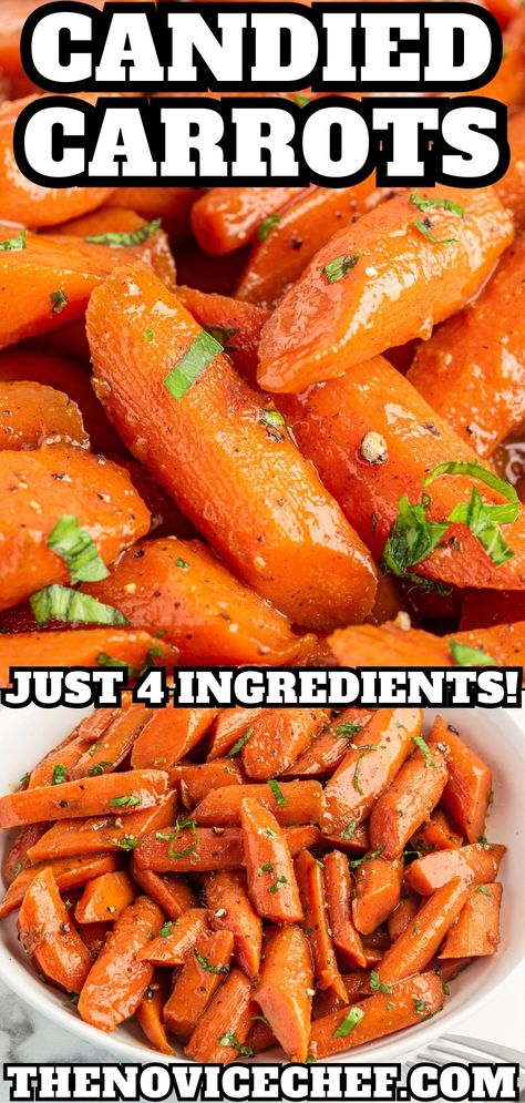 This candied carrots recipe is a classic that may easily become your new favorite side dish! Just a few simple ingredients make these carrots a sweet and delicious addition to any meal. Boiled Carrots Recipe, Candied Carrots Recipe, Candy Carrots Recipe, Baked Carrots Recipe, Easy Carrot Recipes, Orange Glazed Carrots, Homemade Mac And Cheese Recipe Baked, Carrot Recipes Side Dishes, Easy Veggie Side Dish