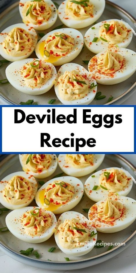 Need a devil egg recipe? This Deviled Eggs Recipe is a must-try! Combining rich flavors and creamy texture, it's ideal for your deviled eggs recipes and easy appetizer ideas. Devil Egg Recipe, Deviled Eggs Recipes, Devil Eggs, Classic Deviled Eggs, Deviled Eggs Recipe Easy, Deviled Eggs Recipe Classic, Best Deviled Eggs, Deviled Eggs Easy, Classic Appetizers