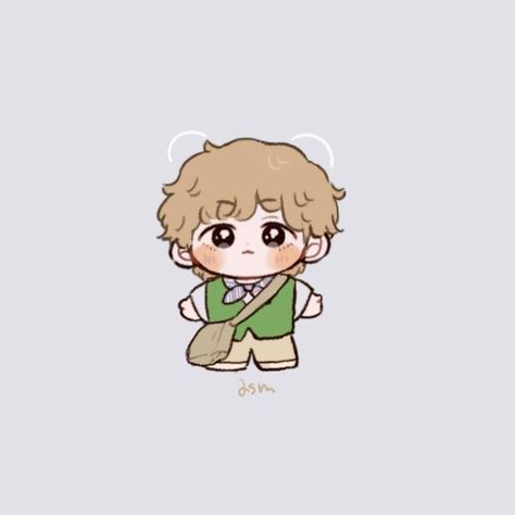 Bts Chibi Cute Taehyung, V Cartoon, Taehyung's Art, Chibi Bts, V Chibi, Chibi Wallpaper, Chibi Anime Kawaii, Taehyung Fanart, Kpop Drawings