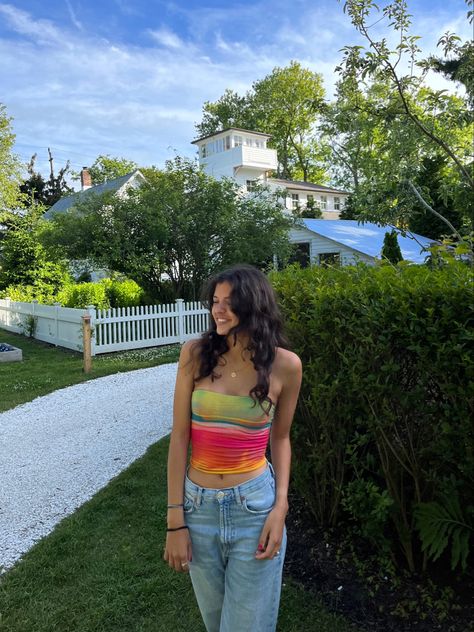 Boujee Fits, Tube Top Outfit, Basic Summer Outfits, Tube Top Outfits, Preppy Inspiration, Beachy Outfits, Simple Fits, Cute Bathing Suits, Top Outfit