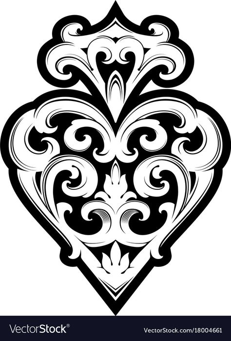 Ace Of Spades Tattoo, Spade Tattoo, Filigree Tattoo, Ornamental Design, Skulls Drawing, Stylist Tattoos, Ace Of Spades, Graffiti Lettering, Tattoo Design Drawings