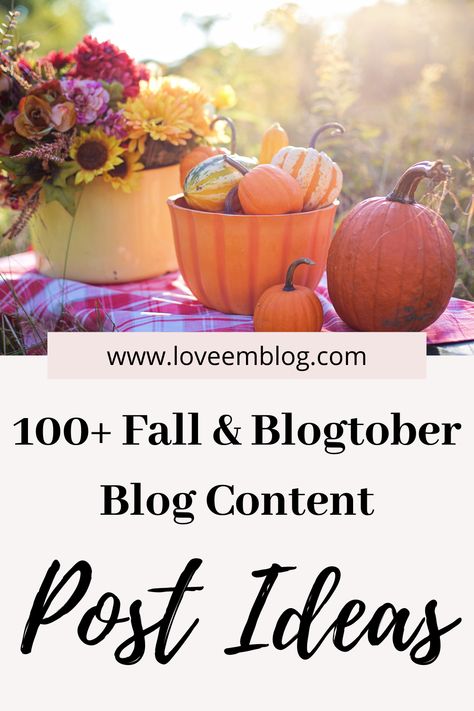 Blogger Content Ideas, Fall Blog Post Ideas, Diy Pumpkin Carving, Ideas For Autumn, Christmas Sides, Blog Post Topics, Fall Words, Blog Post Ideas, Blog Titles