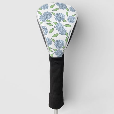 Preppy Hydrangea Driver Cover Cute Golf Accessories, Golf Bag Women, Golf Barbie, Golf Girlfriend, Masters Golf Party, Summer Prints Wallpaper, Golf Fits, Golf Accessories Ladies, Trendy Golf