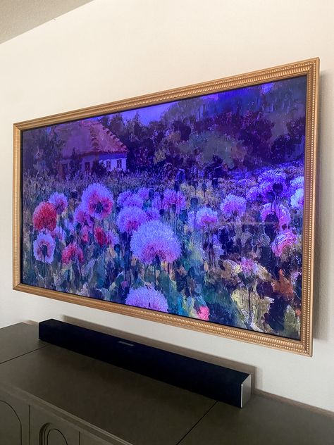 How to Build a TV Frame - Build It Thrifty Tv That Looks Like A Painting, Tv Framed On Wall Diy, Frame Around Tv, Married Couples Bedroom, Picture Frame Tv, Frame Tvs, Stripping Paint, Awesome Crafts, Tv Streaming