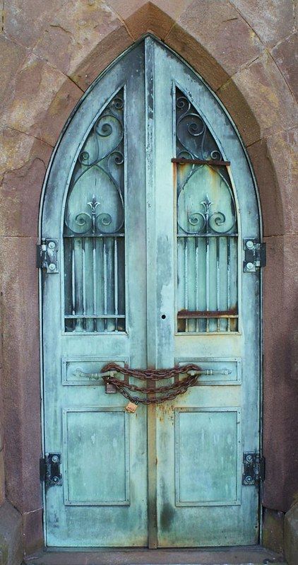 Old Doors, Gothic Arch, Porte Cochere, When One Door Closes, Gorgeous Doors, Cool Doors, Door Gate, Old Door, Blue Door