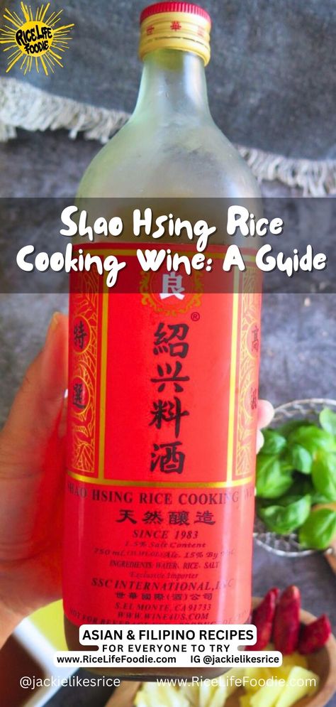 Shao Hsing Rice Cooking Wine: A Guide | Rice Life Foodie Recipes Using Shaoxing Wine, Shaoxing Wine Recipe, Cooking Wine Recipes, Chinese Stir Fry Sauce, Beef Mechado, Wine Marinade, Asian Sauces, Char Siu Pork, Beef Marinade