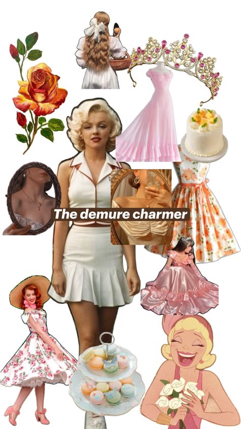 The demure charmer: The queen-like persona of the romantic mixed with the gentle, sweet demeanor of ingenue creates a very charming woman that people can’t help but love. She’s magnetic but also a ray of sunshine and looks great in medium sized florals, and anything that combines both essences. Ingenue Aesthetic, Ingenue Essence, Charming Woman, A Ray Of Sunshine, Ray Of Sunshine, Purple Rain, Persona, Looks Great, Essence