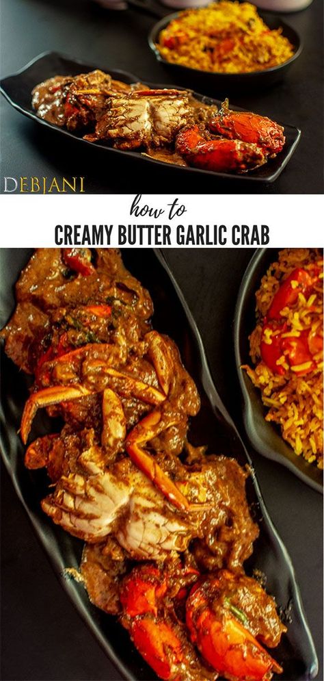 Crab Dinner Recipes, Garlic Crab, Crab Dinner, Crab Legs Recipe, Crab Recipe, Seafood Recipes Crab, Seafood Boil Recipes, Crab Dishes, Pescatarian Recipes